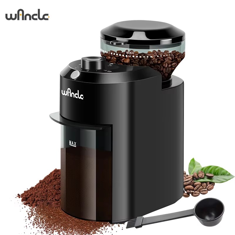 Coffee Grinder Burr Flat - Wancle 전기 버 커피 그라인더 조정