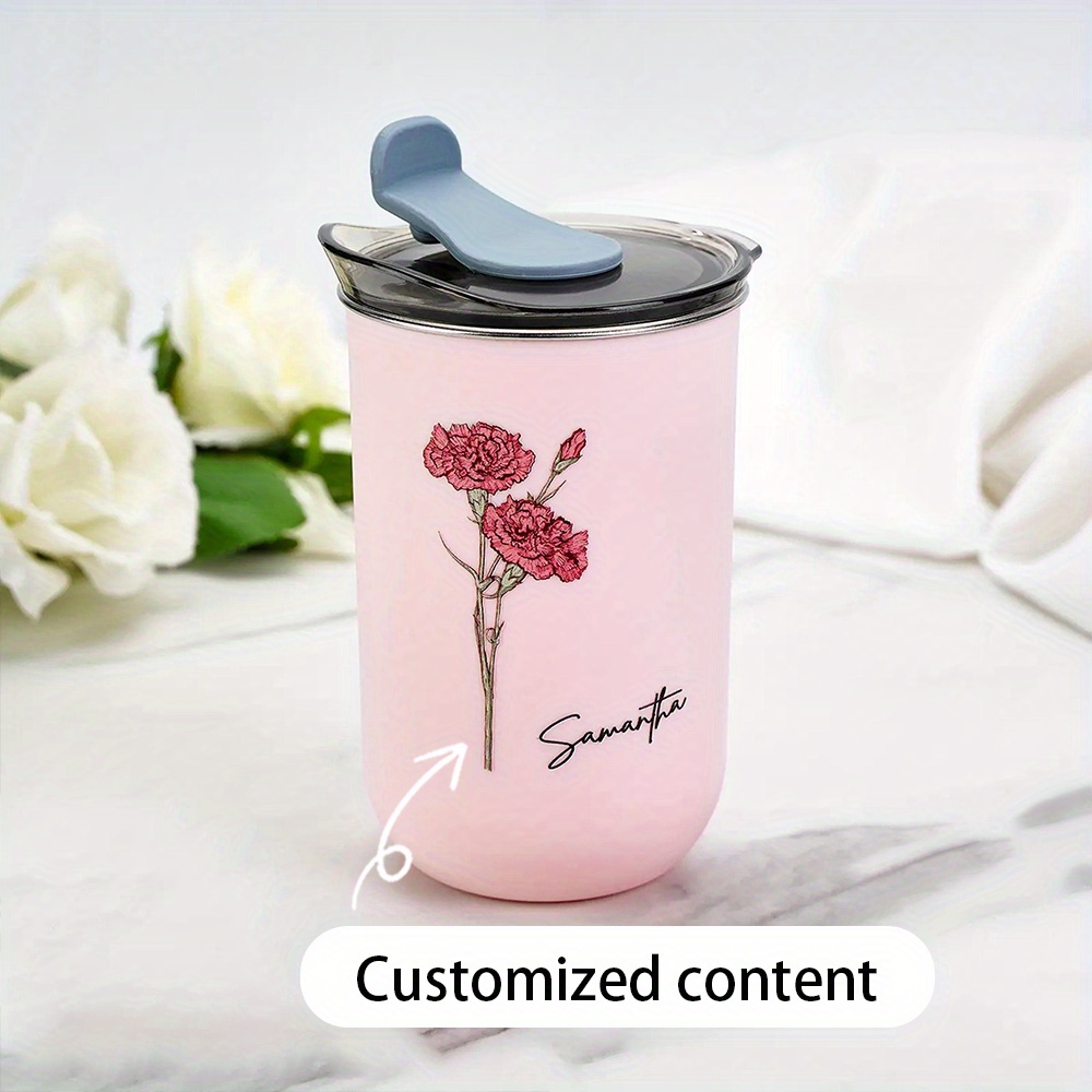 Coffee Equipment For Camping - 맞춤형 탄생화 커피 텀블러, 맞춤 이름