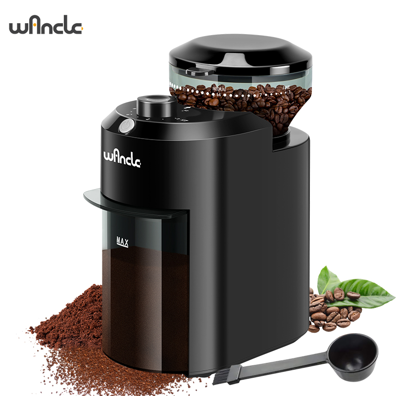 Coffee Grinder Burr Flat - Wancle 자동 버 밀 커피 그라인더,
