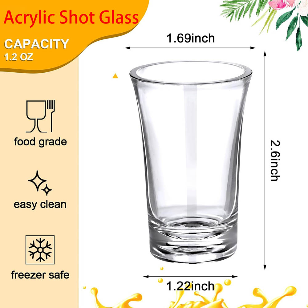 1.2온스 아크릴 샷잔 대량 세트, 두꺼운 바닥 플라스 - Espresso Shot Glass 리뷰 및 가격