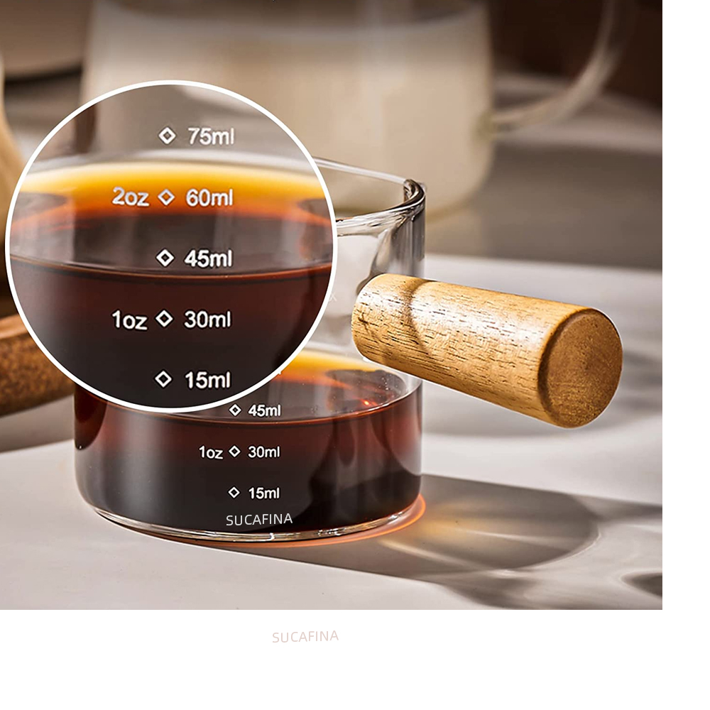 75ml 내열 유리 에스프레소 계량컵 싱글/더블 마우스 - Espresso Shot Glass 리뷰 및 가격
