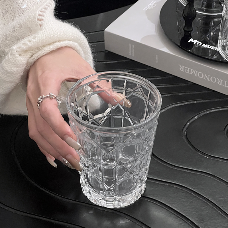 빈티지 다이아몬드 패턴 서양 와인 잔, 차가운 음료수  - Espresso Shot Glass 리뷰 및 가격