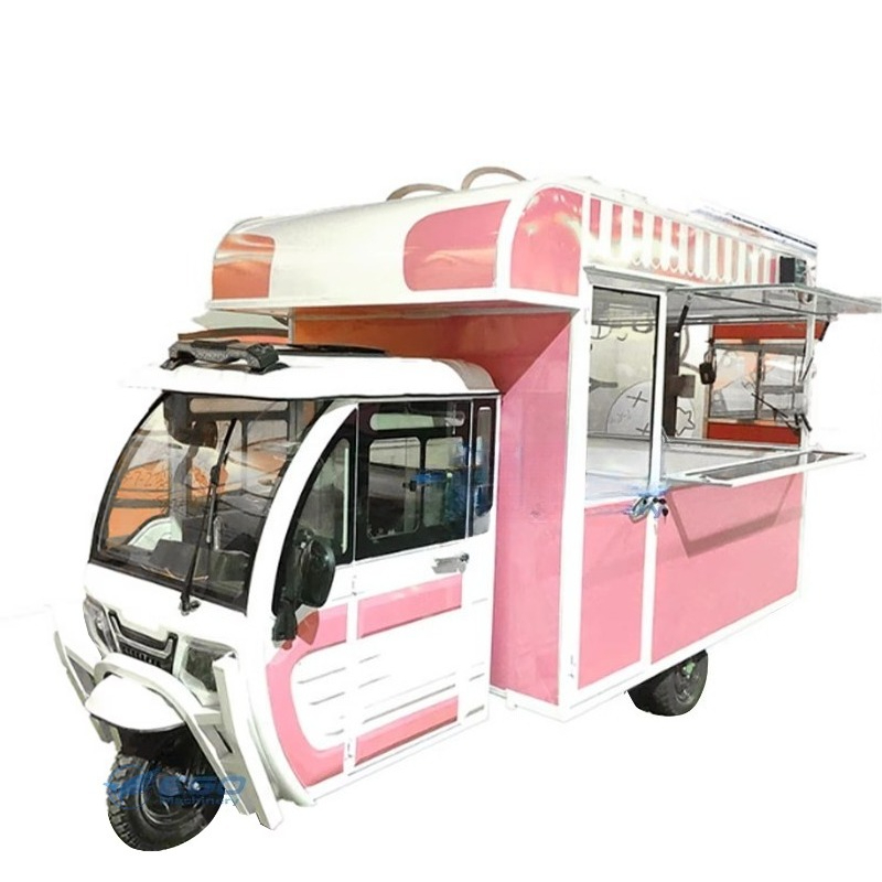고품질 이동식 푸드 트럭 완비된 핑크 이동식 푸드 트럭 - Coffee Van Equipment 리뷰 및 가격