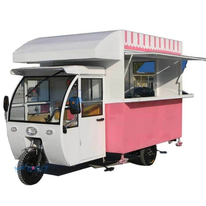 고품질 이동식 푸드 트럭 완비된 핑크 이동식 푸드 트럭 - Coffee Van Equipment 리뷰 및 가격