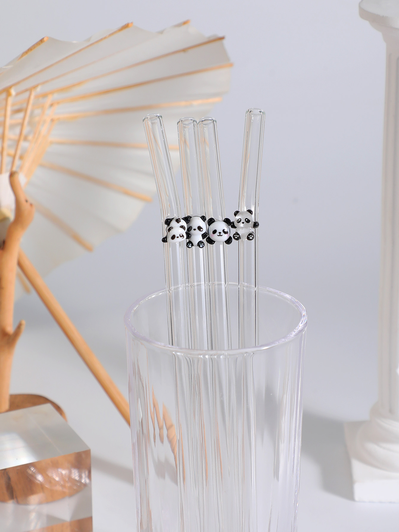 4/7PCS 팬더 디자인 재사용 가능한 구부러진 유리  - Espresso Shot Glass 리뷰 및 가격