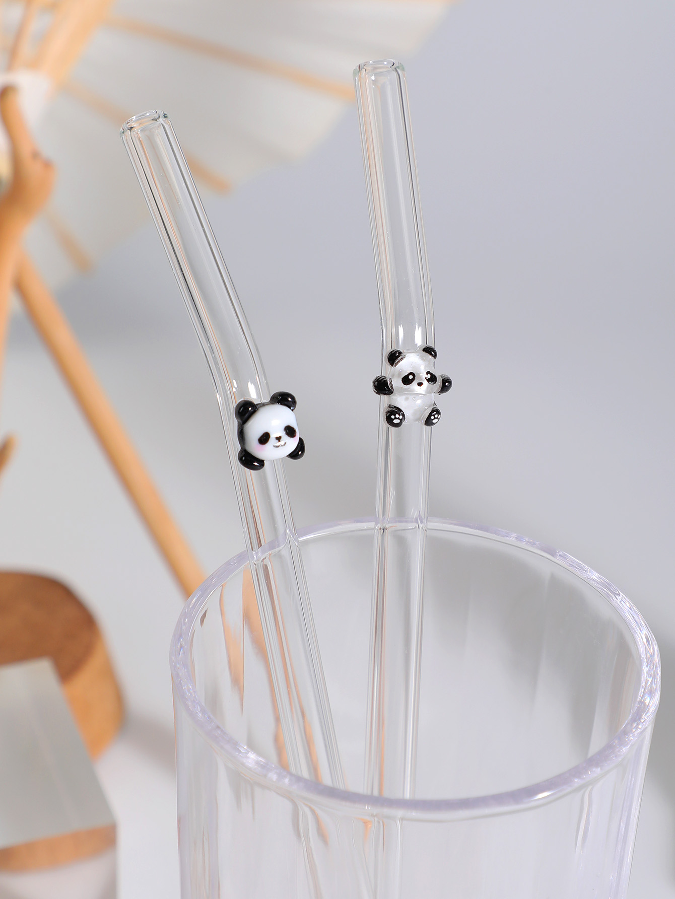 4/7PCS 팬더 디자인 재사용 가능한 구부러진 유리  - Espresso Shot Glass 리뷰 및 가격