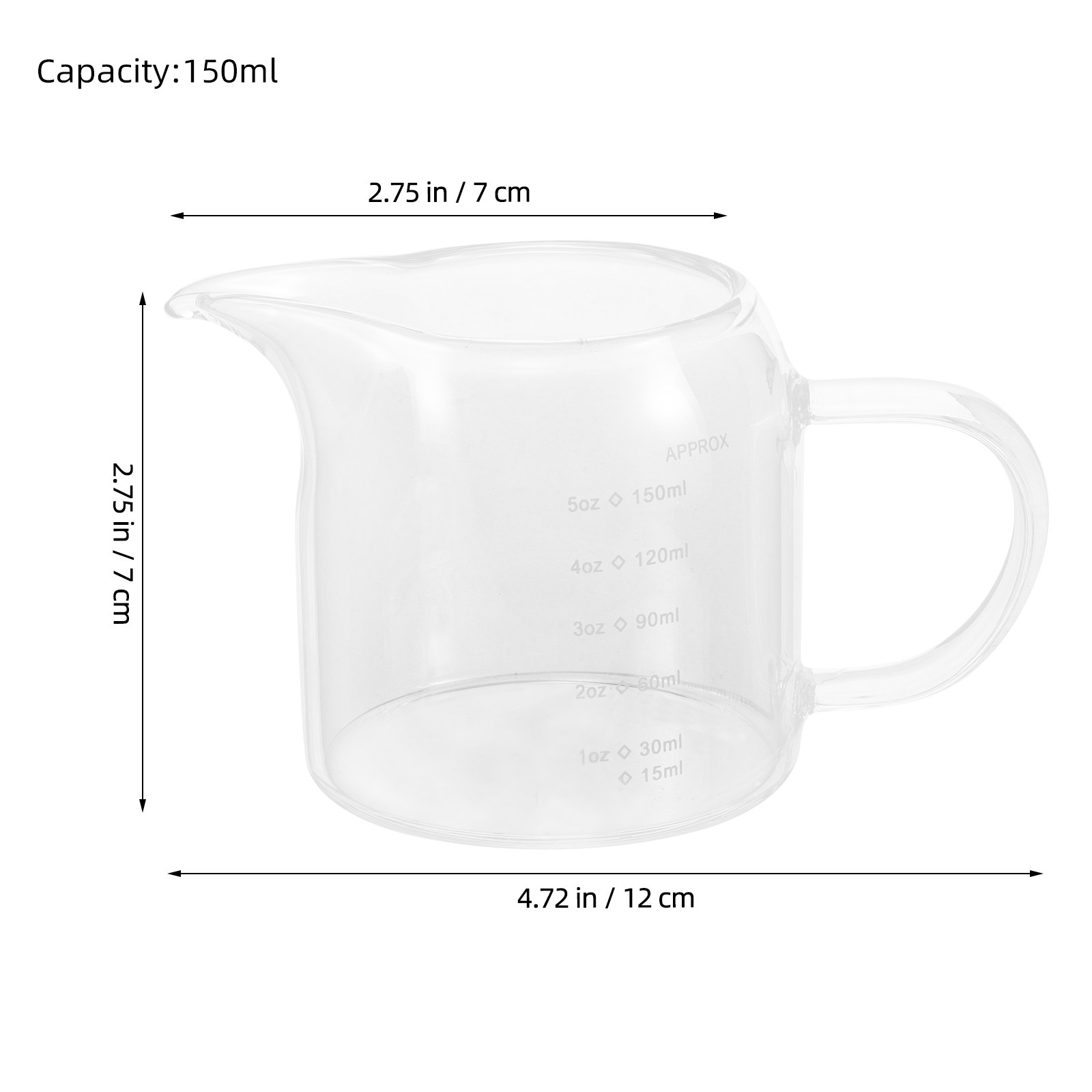 유리 계량컵 150ml, 5온스, 에스프레소 샷 컵,  - Espresso Shot Glass 리뷰 및 가격