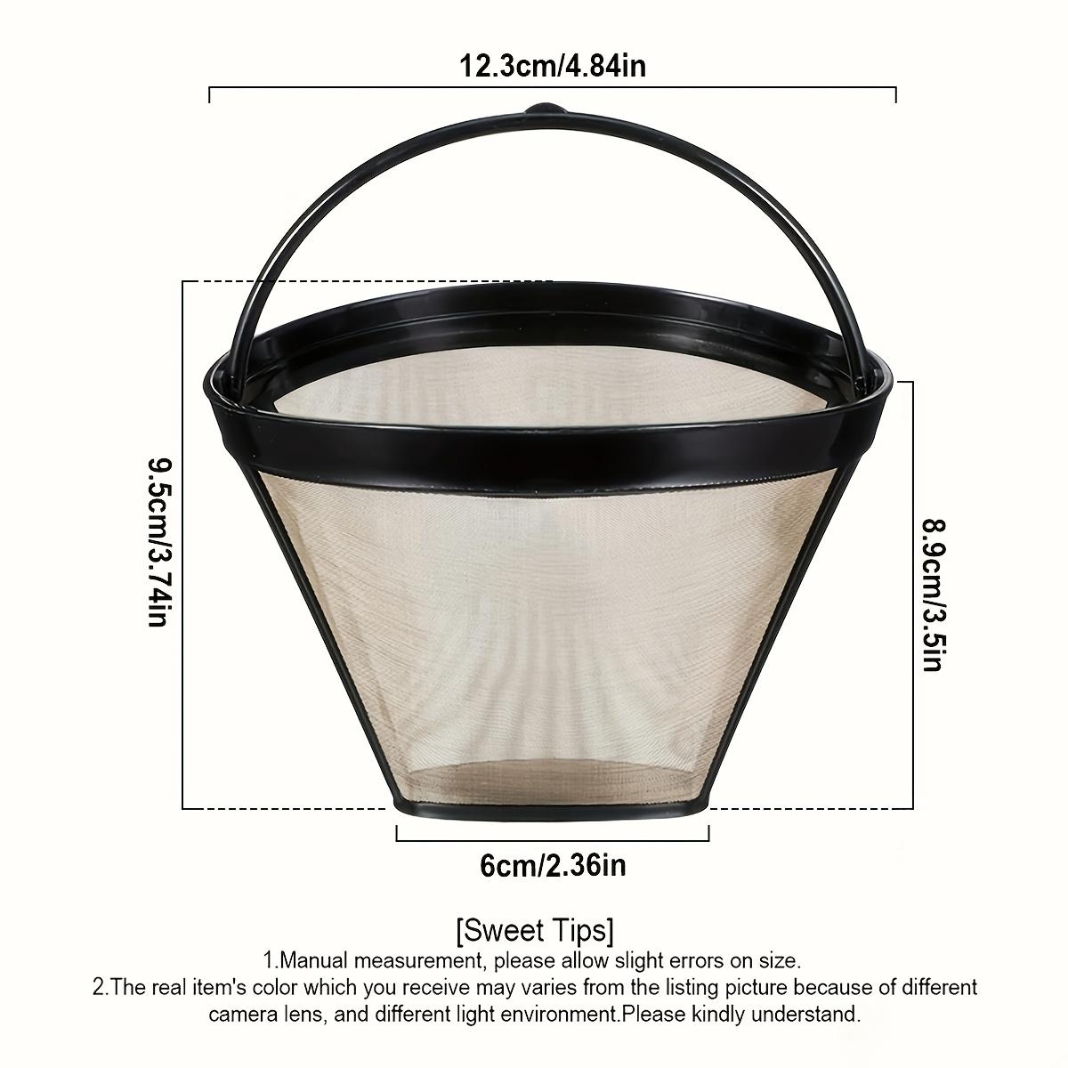 커피 필터, 영구 재사용 가능, 콘 모양 금속 커피 필 - Coffee Equipment Pour Over 리뷰 및 가격