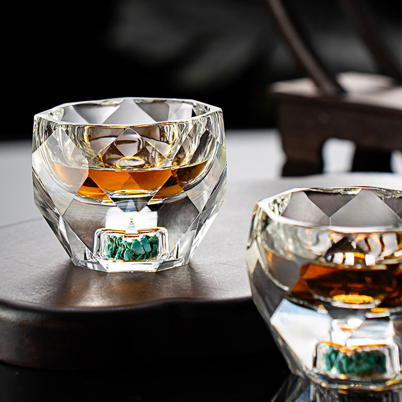 1PC 50ML 샷 글라스 다이아몬드 컷 이중 바닥 크 - Espresso Shot Glass 리뷰 및 가격