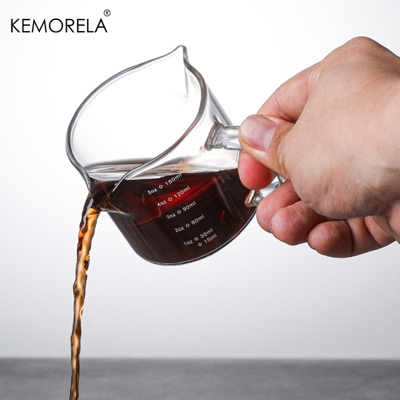 75/150ML 손잡이가 있는 유리 계량컵 에스프레소  - Espresso Shot Glass 리뷰 및 가격