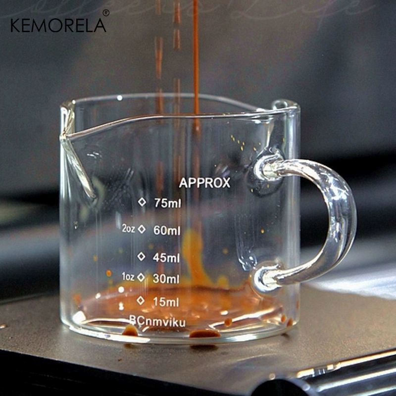 75/150ML 손잡이가 있는 유리 계량컵 에스프레소  - Espresso Shot Glass 리뷰 및 가격