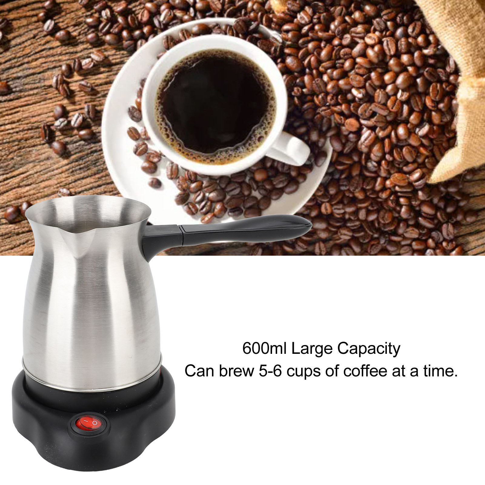 전기 터키 커피 메이커, 스테인레스 스틸, 전기 터키  - Coffee Equipment For Camping 리뷰 및 가격