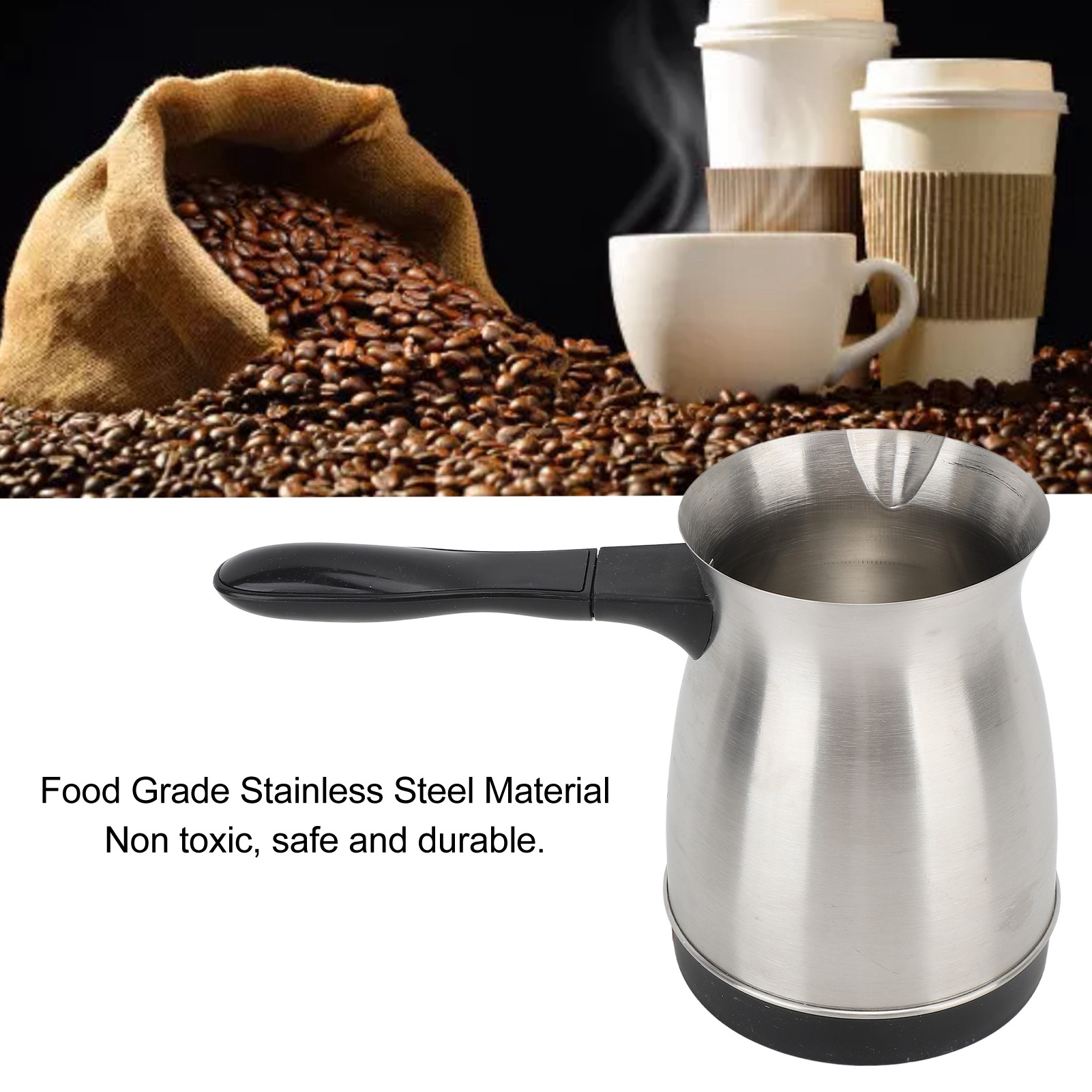 전기 터키 커피 메이커, 스테인레스 스틸, 전기 터키  - Coffee Equipment For Camping 리뷰 및 가격