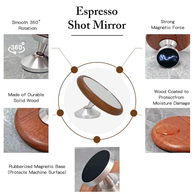 에스프레소 샷 미러 마그네틱 커피 추출 거울 밑면 포터 - Espresso Shot Glass 리뷰 및 가격