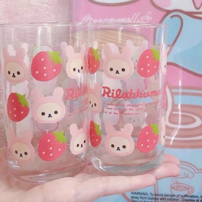 릴라쿠마 유리컵 귀여운 만화 딸기 모양 투명 음료컵 커 - Espresso Shot Glass 리뷰 및 가격