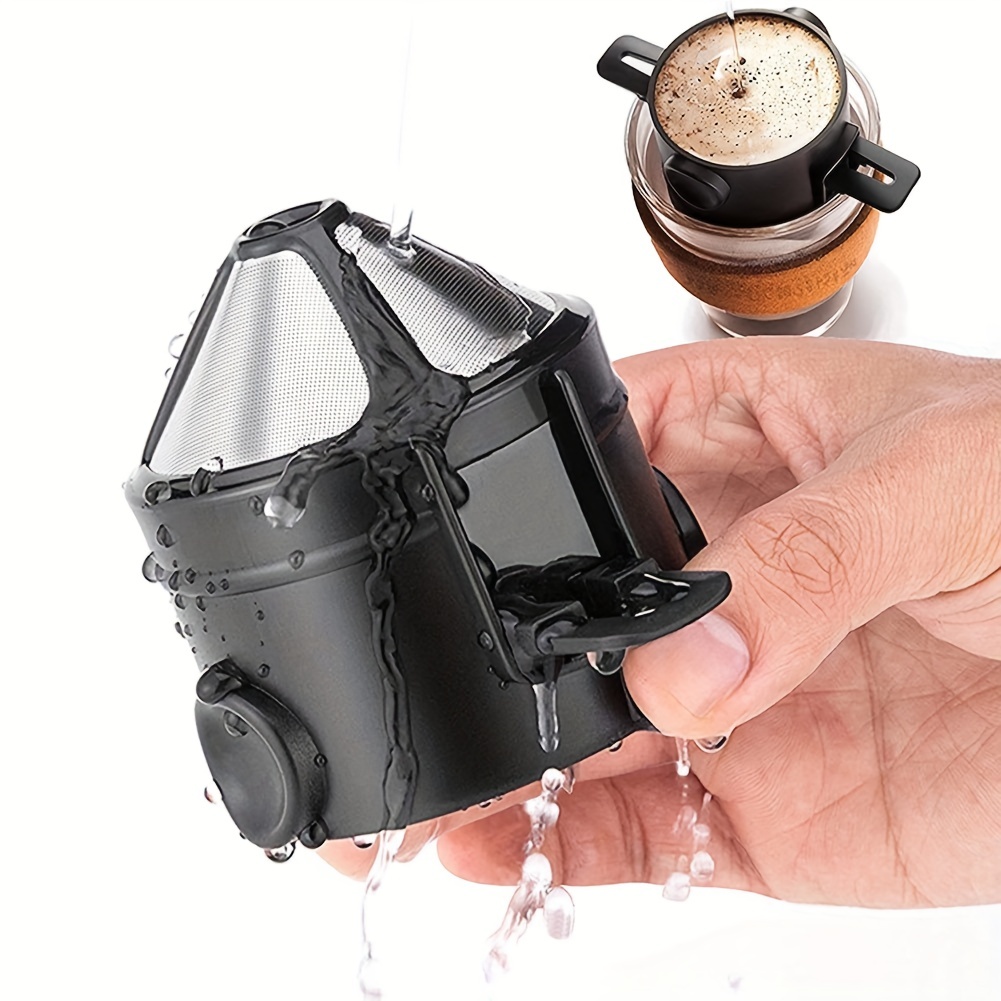 커피 필터 컵 휴대용 재사용 가능한 커피 메이커 필터  - Coffee Equipment For Camping 리뷰 및 가격